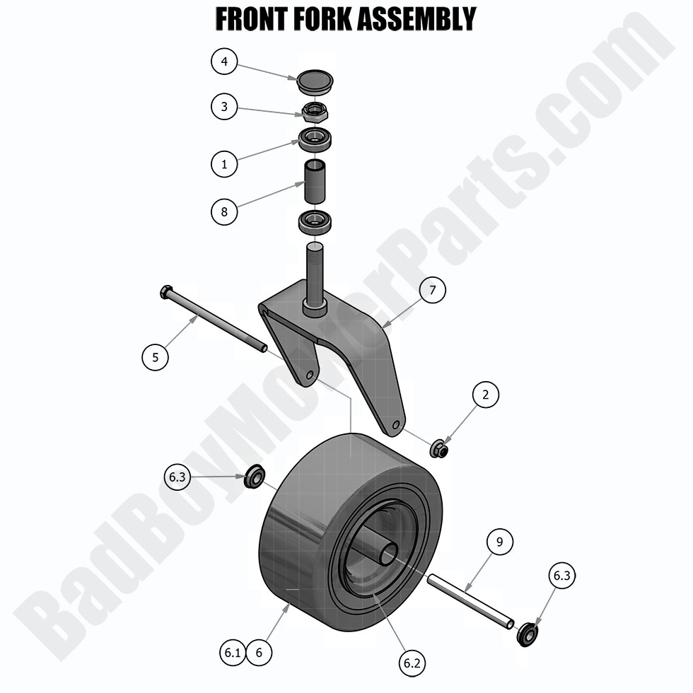 2019 Maverick - Front Fork Assembly